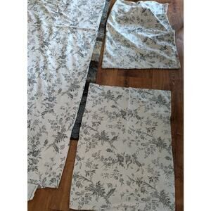 IKEA ALVINE KVIST Duvet Cover 2 Pillowcase Duvet White/gray 86 X 80